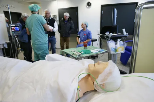 Fra åpen dag, her under en omvisning på vår nye operasjonsavdeling