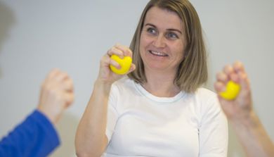 Ergonomisk håndtrening er den del av rehabiliteringsprogrammet ved HSR